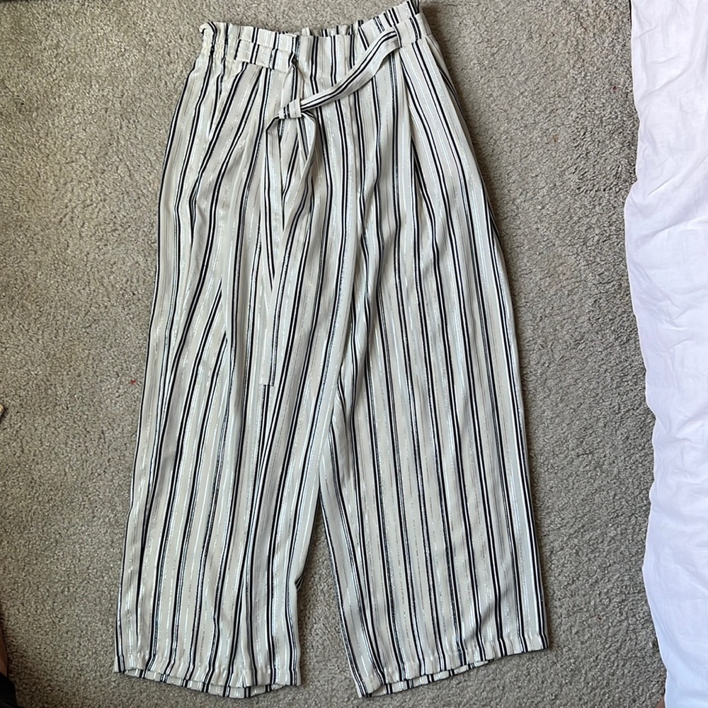 Zara basic striped pants
